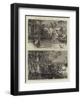 The Ashantee War, on the March to Coomassie-null-Framed Premium Giclee Print