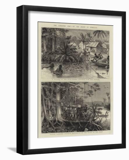 The Ashantee War, on the March to Coomassie-null-Framed Giclee Print