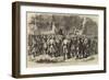 The Ashantee War, Sir Garnet Wolseley Receiving News from the Front-null-Framed Giclee Print