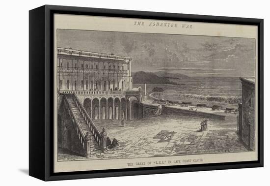 The Ashantee War, the Grave of L E L in Cape Coast Castle-William Henry James Boot-Framed Stretched Canvas