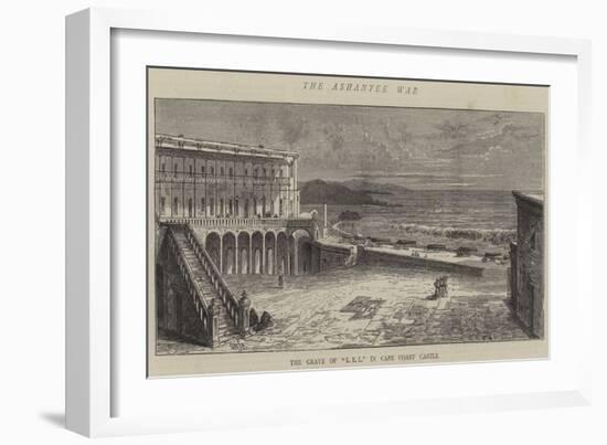 The Ashantee War, the Grave of L E L in Cape Coast Castle-William Henry James Boot-Framed Giclee Print