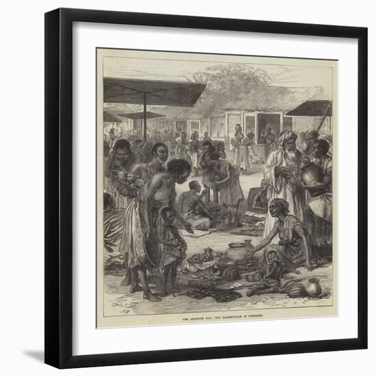 The Ashantee War, the Market-Place at Coomassie-null-Framed Giclee Print