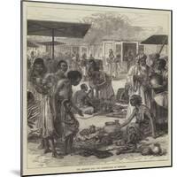 The Ashantee War, the Market-Place at Coomassie-null-Mounted Giclee Print