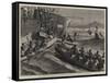 The Ashantee War, Transhipping Stores from a Troop Ship to Surf Boats Off Cape Coast Castle-null-Framed Stretched Canvas