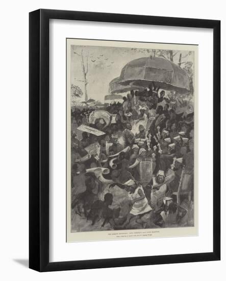 The Ashanti Expedition, King Prempeh's Last State Reception-Henry Charles Seppings Wright-Framed Giclee Print