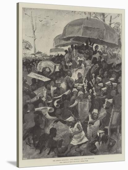 The Ashanti Expedition, King Prempeh's Last State Reception-Henry Charles Seppings Wright-Stretched Canvas