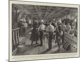The Ashanti Expedition, Vaccination Parade on Board the Steamer Bathurst before Leaving Liverpool-Charles Joseph Staniland-Mounted Giclee Print