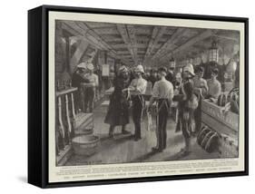 The Ashanti Expedition, Vaccination Parade on Board the Steamer Bathurst before Leaving Liverpool-Charles Joseph Staniland-Framed Stretched Canvas