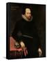 The Ashbourne Portrait of Shakespeare, 16th Century-Cornelius Ketel-Framed Stretched Canvas