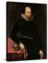 The Ashbourne Portrait of Shakespeare, 16th Century-Cornelius Ketel-Stretched Canvas