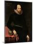 The Ashbourne Portrait of Shakespeare, 16th Century-Cornelius Ketel-Mounted Premium Giclee Print