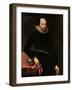 The Ashbourne Portrait of Shakespeare, 16th Century-Cornelius Ketel-Framed Premium Giclee Print