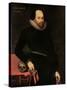 The Ashbourne Portrait of Shakespeare, 16th Century-Cornelius Ketel-Stretched Canvas