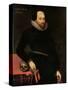 The Ashbourne Portrait of Shakespeare, 16th Century-Cornelius Ketel-Stretched Canvas