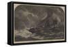 The Asia Dismasted by a Waterspout, on Her Passage from Port Phillip to Bombay-Samuel Read-Framed Stretched Canvas