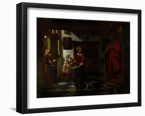 The Asparagus Vendor, 1675-80-Pieter de Hooch-Framed Giclee Print