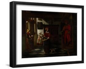 The Asparagus Vendor, 1675-80-Pieter de Hooch-Framed Giclee Print