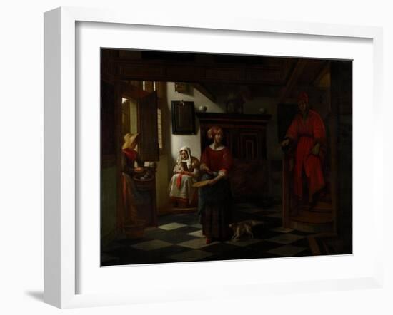 The Asparagus Vendor, 1675-80-Pieter de Hooch-Framed Giclee Print