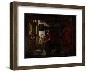 The Asparagus Vendor, 1675-80-Pieter de Hooch-Framed Giclee Print