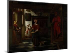 The Asparagus Vendor, 1675-80-Pieter de Hooch-Mounted Giclee Print