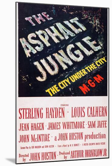 The Asphalt Jungle-null-Mounted Art Print