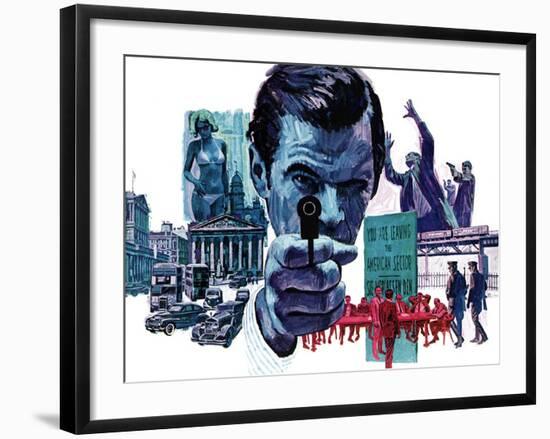 "The Assassin," September 10, 1966-Mitchell Hooks-Framed Giclee Print