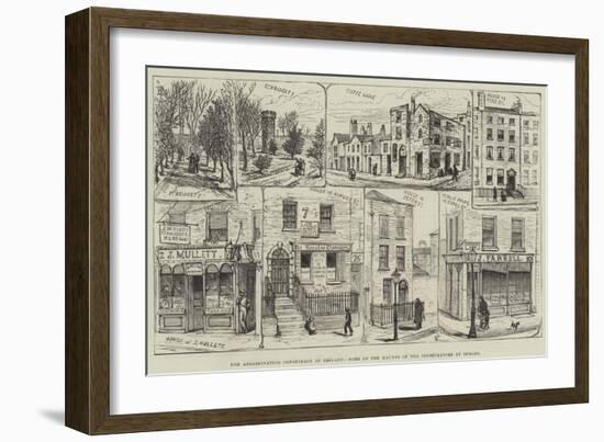 The Assassination Conspiracy in Ireland, Some of the Haunts of the Conspirators at Dublin-null-Framed Giclee Print