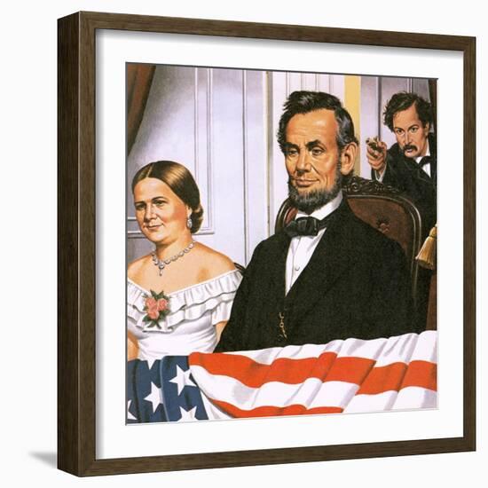 The Assassination of Abraham Lincoln-John Keay-Framed Giclee Print