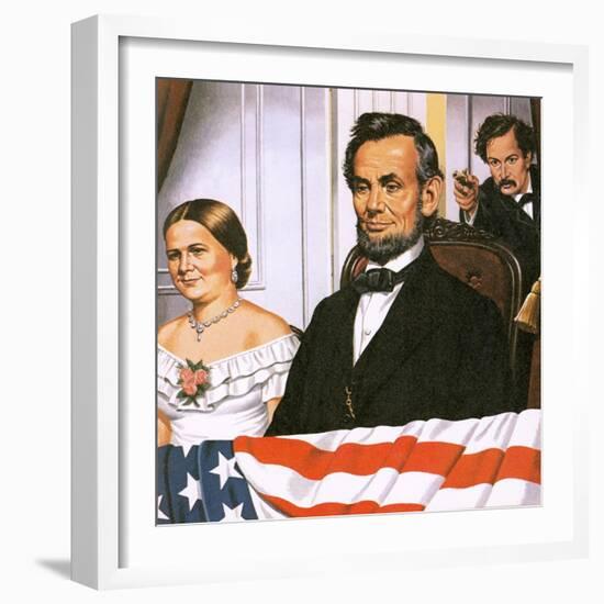 The Assassination of Abraham Lincoln-John Keay-Framed Giclee Print