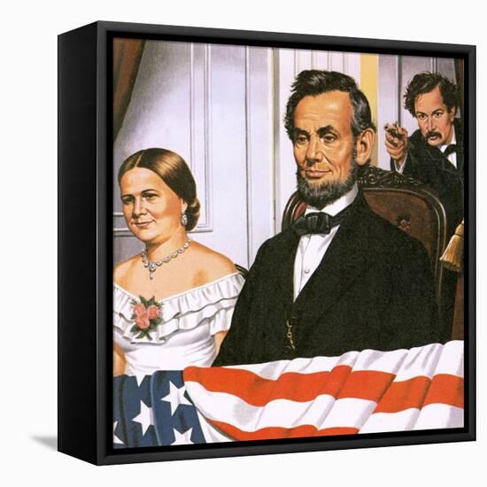 The Assassination of Abraham Lincoln-John Keay-Framed Stretched Canvas