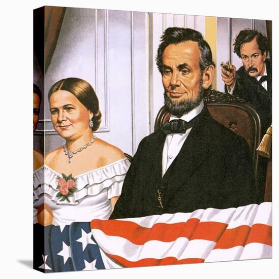 The Assassination of Abraham Lincoln-John Keay-Stretched Canvas