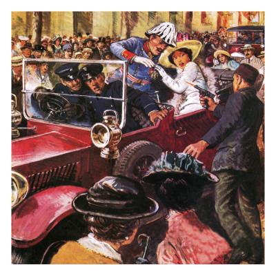 'The Assassination of Archduke Franz Ferdinand' Giclee Print Clive