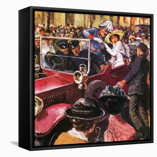 The Assassination of Archduke Franz Ferdinand-Clive Uptton-Framed Stretched Canvas