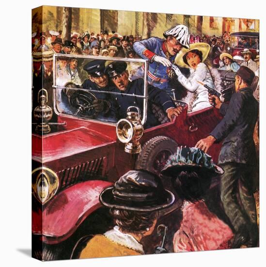 The Assassination of Archduke Franz Ferdinand-Clive Uptton-Stretched Canvas