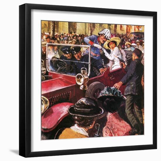 The Assassination of Archduke Franz Ferdinand-Clive Uptton-Framed Giclee Print