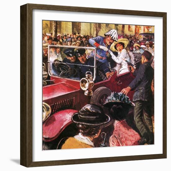 The Assassination of Archduke Franz Ferdinand-Clive Uptton-Framed Giclee Print