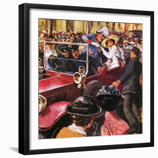 The Assassination of Archduke Franz Ferdinand-Clive Uptton-Framed Giclee Print