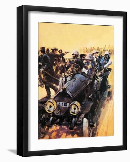 The Assassination of Archduke Franz Ferdinand.-Graham Coton-Framed Giclee Print