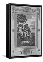 The Assassination of Carausius, who having been declared Emperor of Rome-William Thornton-Framed Stretched Canvas