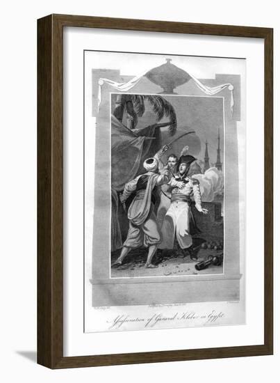 The Assassination of General Kléber in Egypt, 1816-T Wallis-Framed Giclee Print