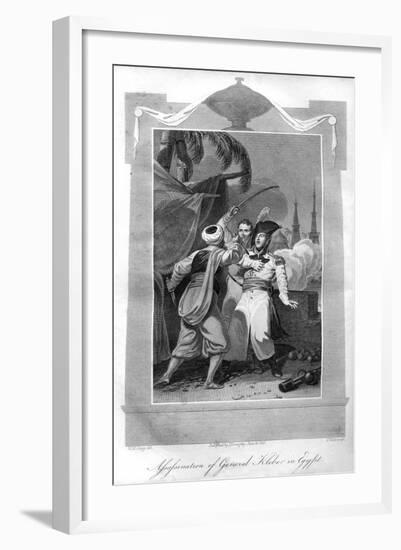 The Assassination of General Kléber in Egypt, 1816-T Wallis-Framed Giclee Print