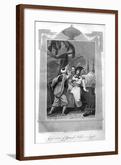 The Assassination of General Kléber in Egypt, 1816-T Wallis-Framed Giclee Print