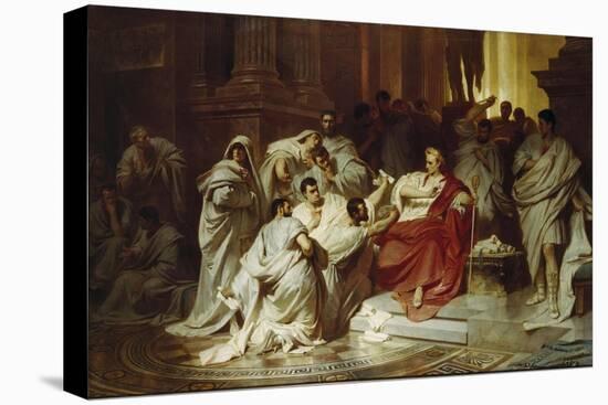 The Assassination of Julius Caesar-Karl Theodor von Piloty-Stretched Canvas