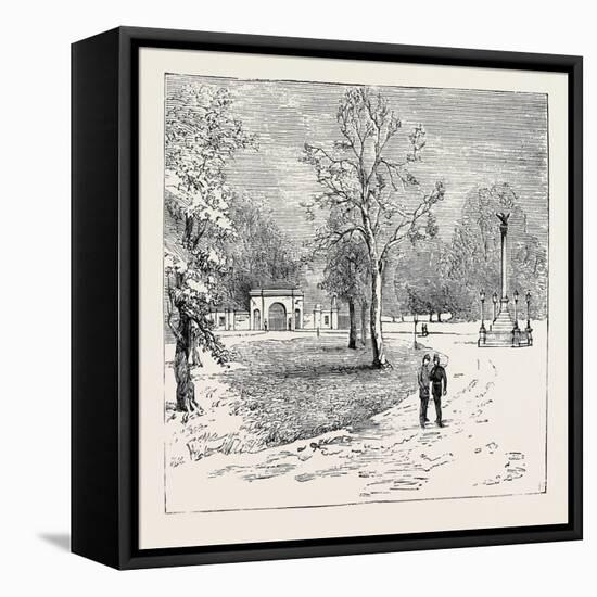 The Assassination of Lord F.C. Cavendish and Mr. T.H. Burke: Arrival of Earl Spencer at Dublin: Ent-null-Framed Stretched Canvas