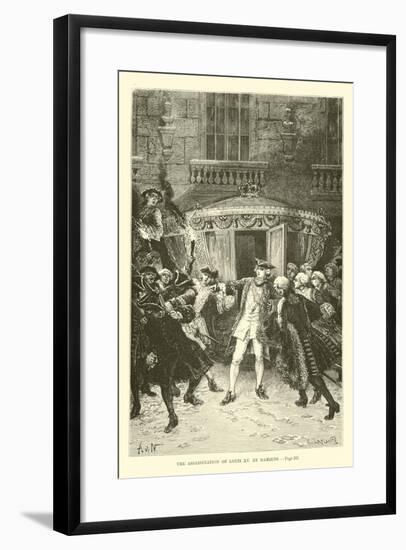 The Assassination of Louis XV by Damiens-null-Framed Giclee Print