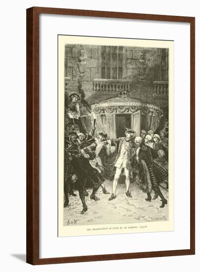 The Assassination of Louis XV by Damiens-null-Framed Giclee Print