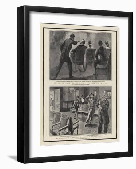 The Assassination of President Lincoln at Ford's Theatre-William Allen Rogers-Framed Giclee Print