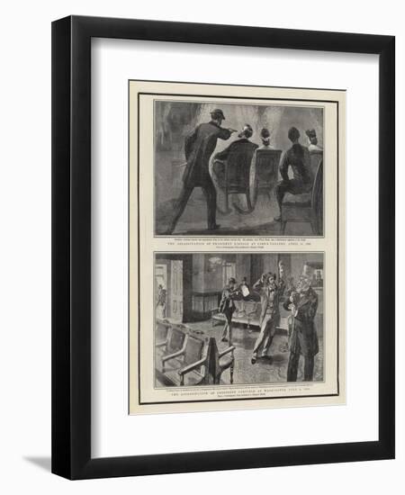 The Assassination of President Lincoln at Ford's Theatre-William Allen Rogers-Framed Giclee Print