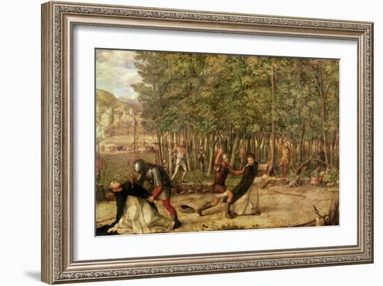 The Assassination of St. Peter Martyr, 1507-Giovanni Bellini-Framed Giclee Print