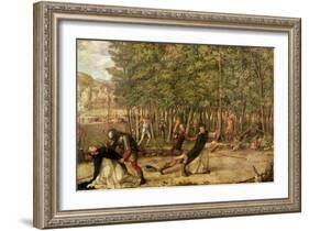 The Assassination of St. Peter Martyr, 1507-Giovanni Bellini-Framed Giclee Print